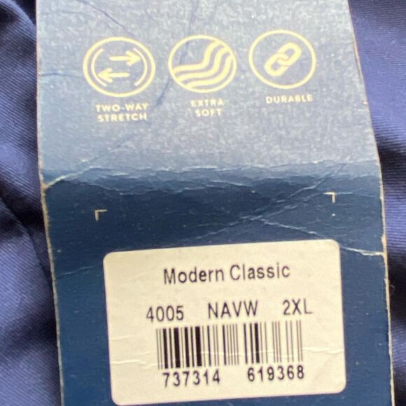 Cherokee Scrub Pants Modern Classic 7 Pocket Core Stretch Blue New Mens Size XXL - Picture 7 of 8